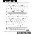Centric Parts CTEK Brake Pads, 102.03590 102.03590